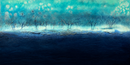30 x 80 cm, Unikat, 'Wald im Nebel' (HW1-843) -  von Hagen Wieland