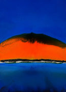 90 x 60 cm, Unikat, 'Sonnenuntergang über Maoi' (HW1-846) -  von Hagen Wieland