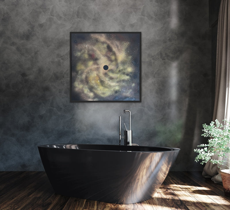 80 x 80 cm, Unikat, 'Spiralnebel' (HW1-565) -  von Hagen Wieland