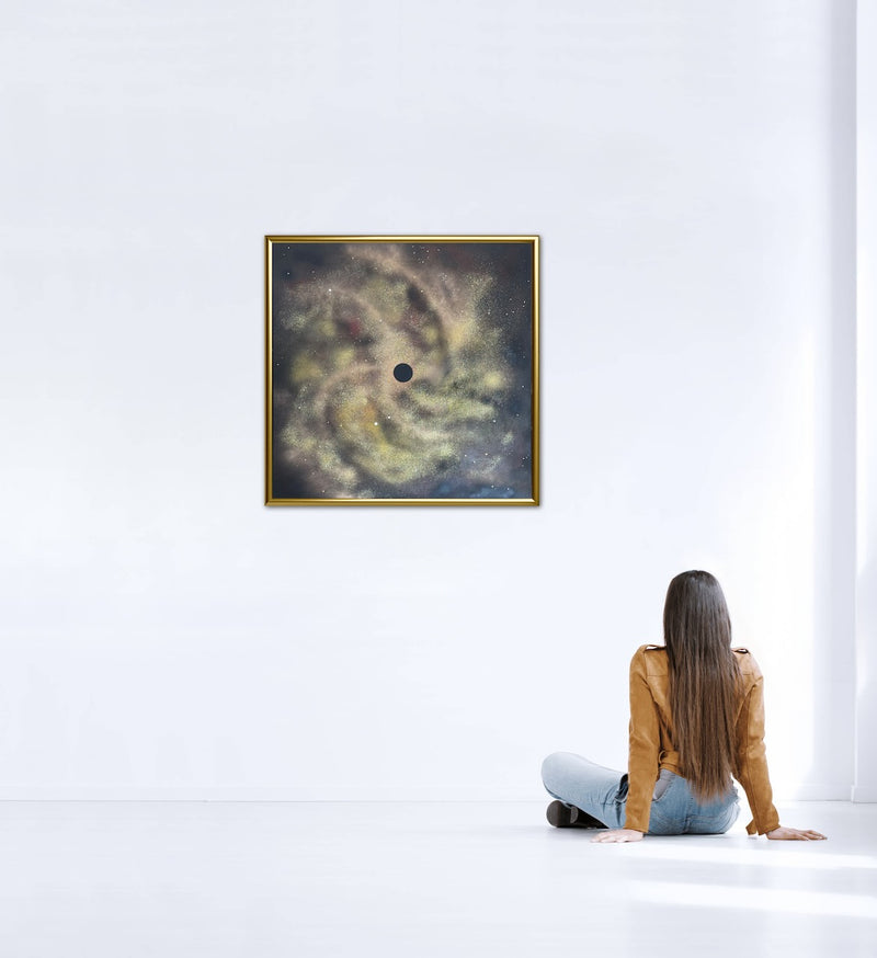 80 x 80 cm, Unikat, 'Spiralnebel' (HW1-565) -  von Hagen Wieland