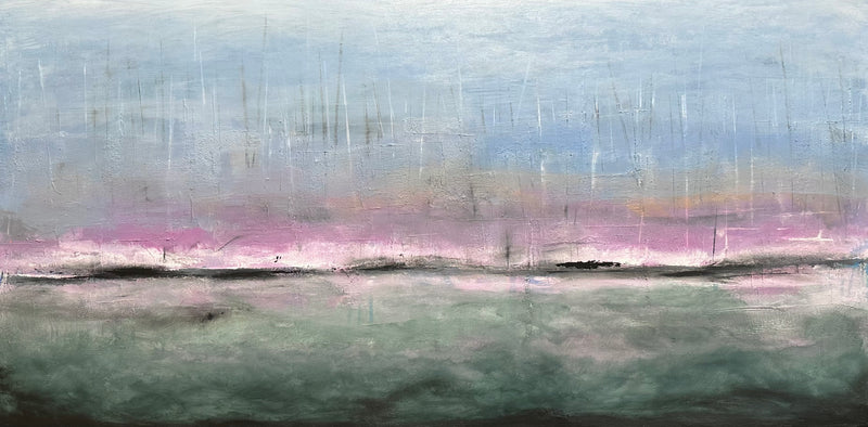 60 x 120 cm,  'Stille Wasser' (KARO2-18) - Acrylgemälde von Karen Rohde