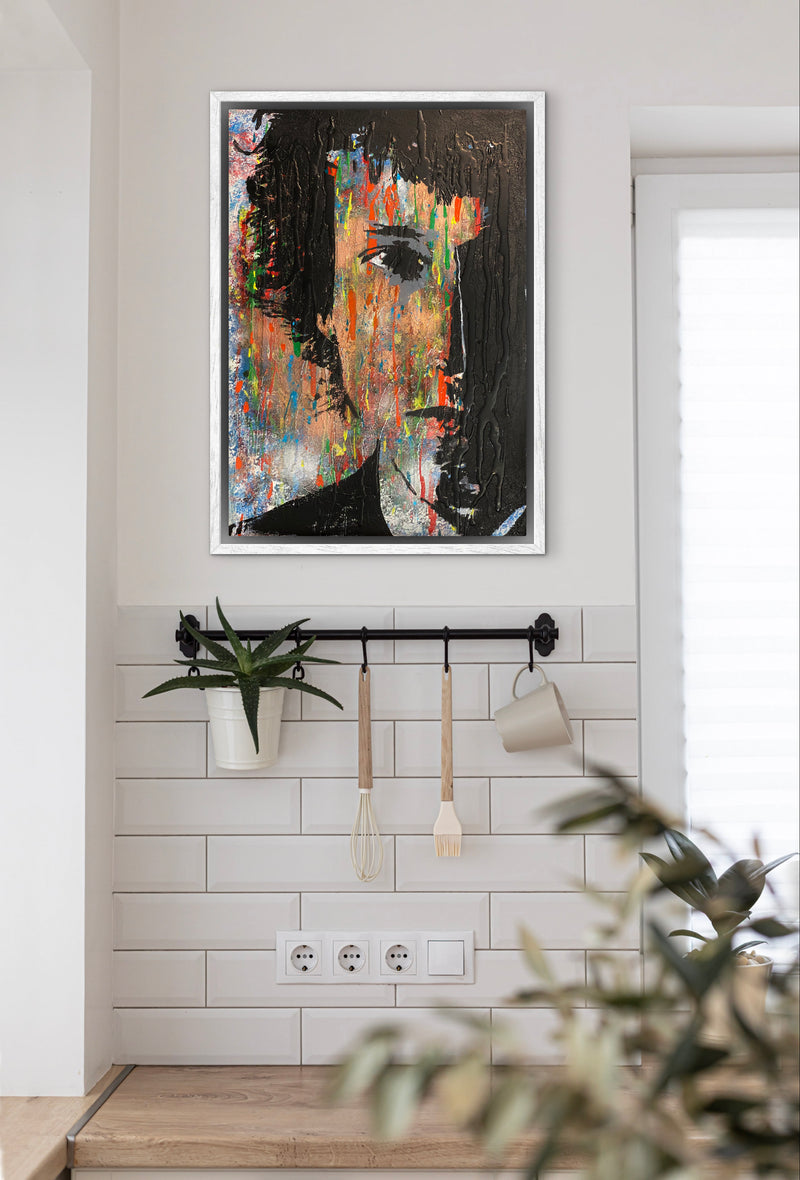 70 x 50 cm, Unikat, 'Bob Dylan' (UBI17-808) -  von Ute Bivona