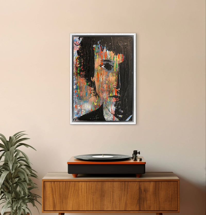 70 x 50 cm, Unikat, 'Bob Dylan' (UBI17-808) -  von Ute Bivona