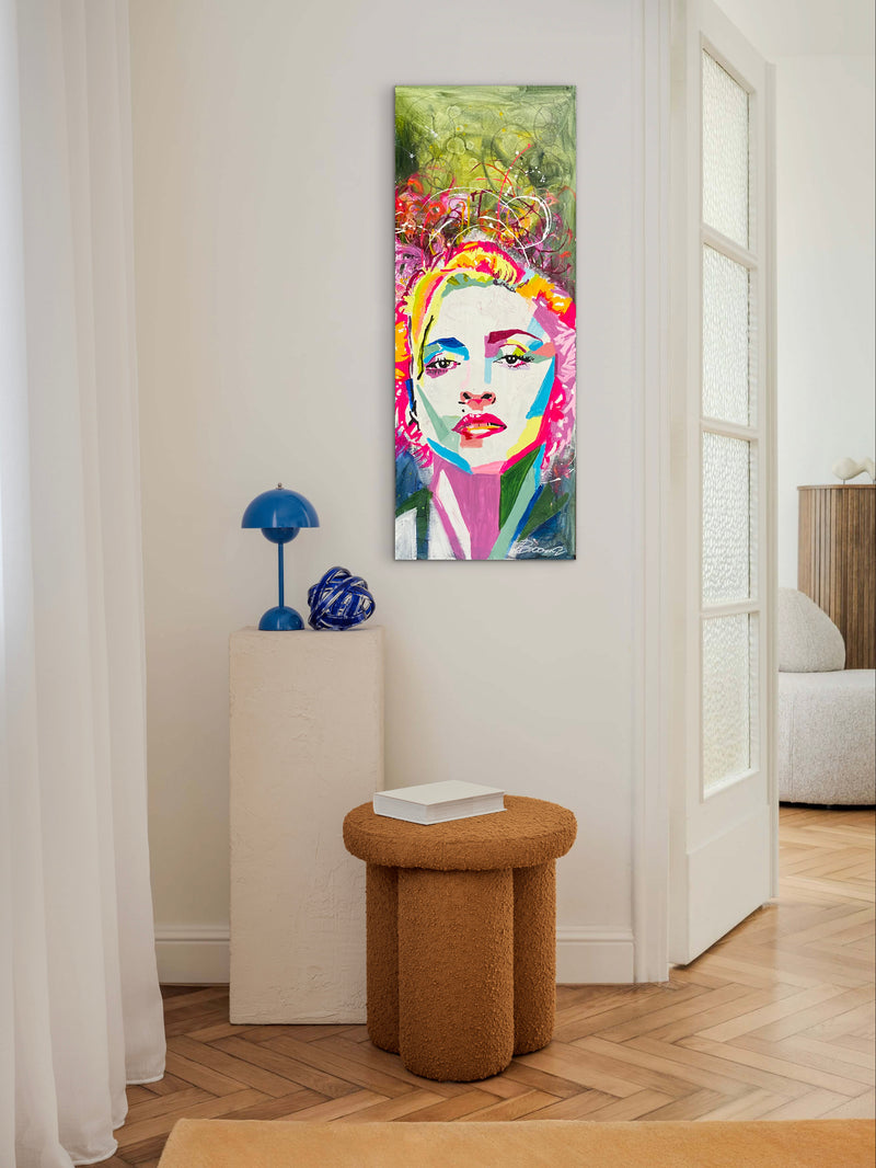105 x 40 cm, Unikat, 'Madonna 2' (UBI17-811) - Acrylgemälde von Ute Bivona
