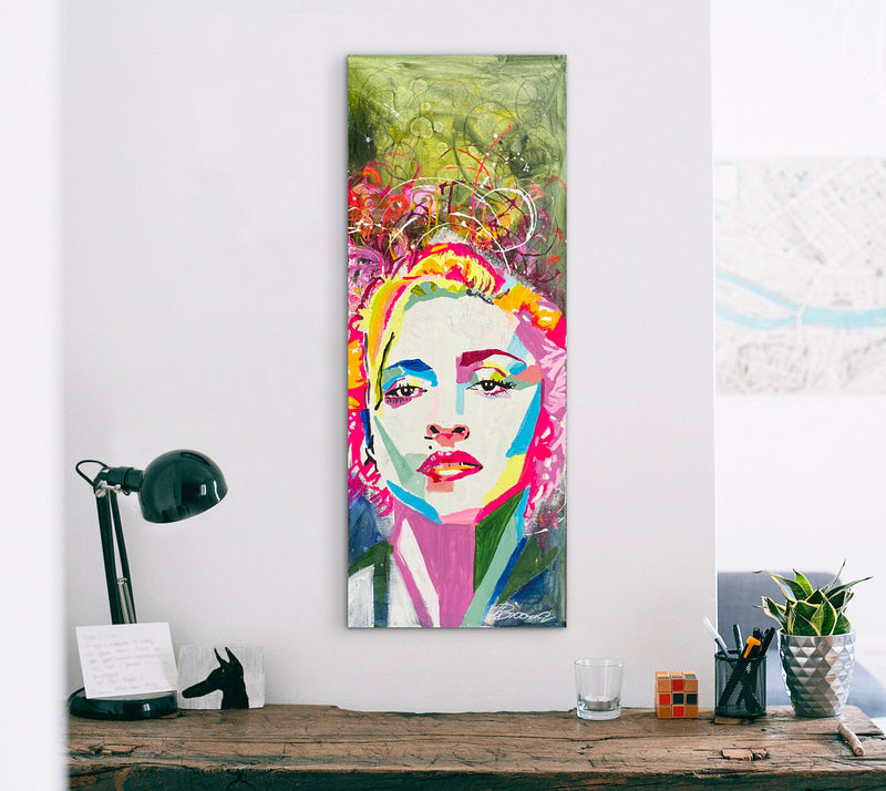 105 x 40 cm, Unikat, 'Madonna 2' (UBI17-811) - Acrylgemälde von Ute Bivona