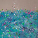 80 x 80 cm, Unikat, 'BLUE VELVET' (HEIN28-706) - Acrylgemälde von Carsten Heine