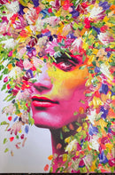 90 x 60 cm, Unikat, 'Frühling 3' (UBI17-551) - Acrylgemälde von Ute Bivona