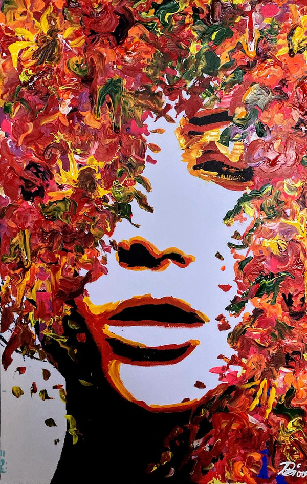 90 x 60 cm, Unikat, 'Herbst 2' (UBI17-549) - Acrylgemälde von Ute Bivona
