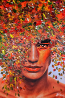 90 x 60 cm, Unikat, 'Sommer 3' (UBI17-553) - Acrylgemälde von Ute Bivona