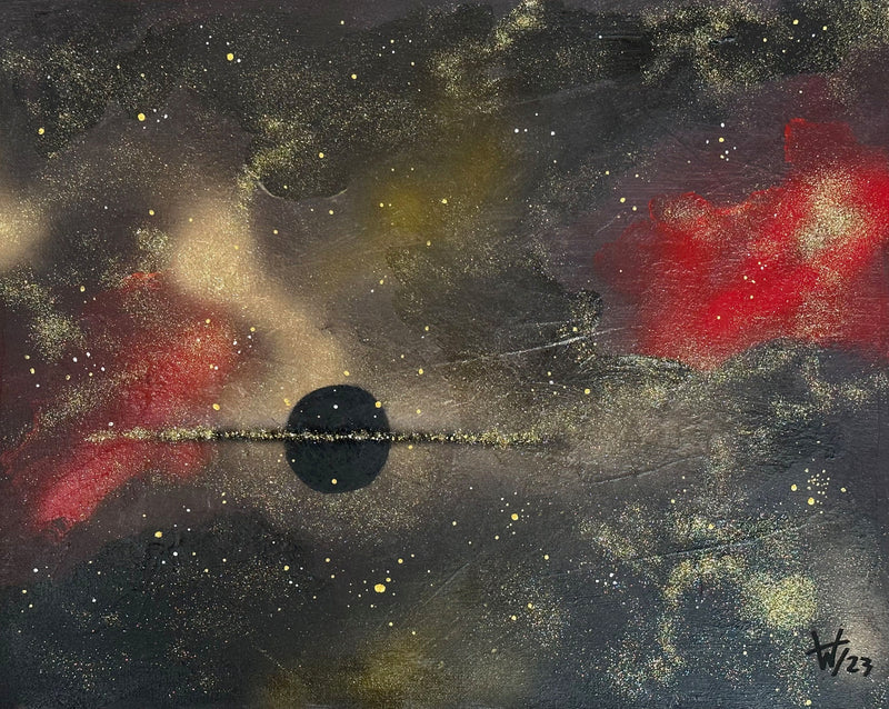 40 x 50 cm, Unikat, 'Dark Planet' (HW1-567) -  von Hagen Wieland