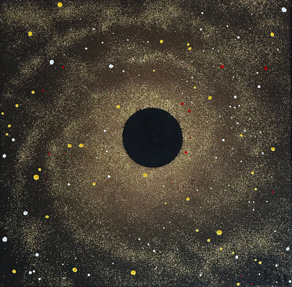 30 x 30 cm, Unikat, 'Black Hole' (HW1-568) -  von Hagen Wieland