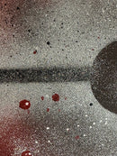 70 x 50 cm, Unikat, 'Red Universe' (HW1-569) -  von Hagen Wieland