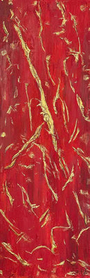 120 x 40 cm, Unikat, 'Red Dream I' (SVS21-581) - Öl-/Acrylgemälde von Suzanne Vivien Sommer