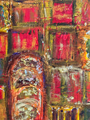 40 x 40 cm, Unikat, 'Door to Heaven I' (SVS21-586) - Öl-/Acrylgemälde von Suzanne Vivien Sommer