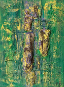 30 x 20 cm, Unikat, 'Pine Forest II' (SVS21-591) - Öl-/Acrylgemälde von Suzanne Vivien Sommer