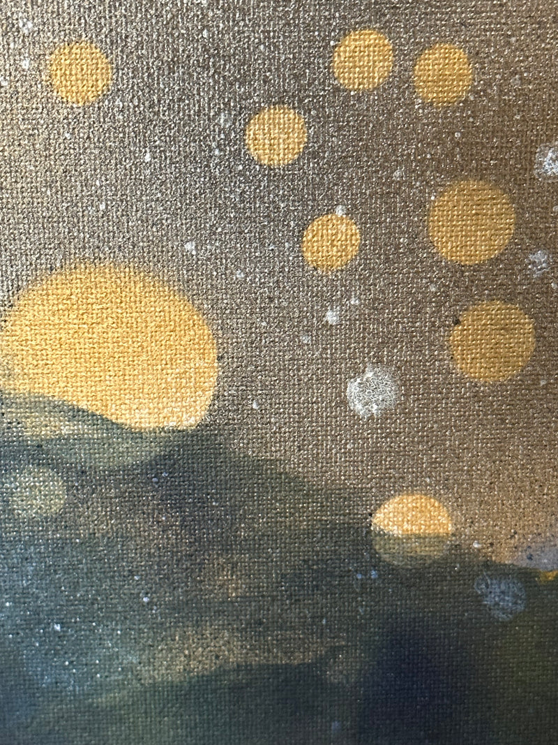 40 x 40 cm, Unikat, 'Sternenstaub' (HW1-601) - Acrylgemälde von Hagen Wieland
