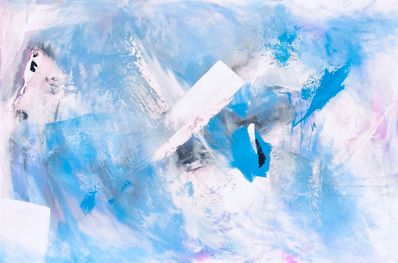 80 x 120 cm, Unikat, 'Blue Motion' (HW1-687) - Acrylgemälde von Hagen Wieland