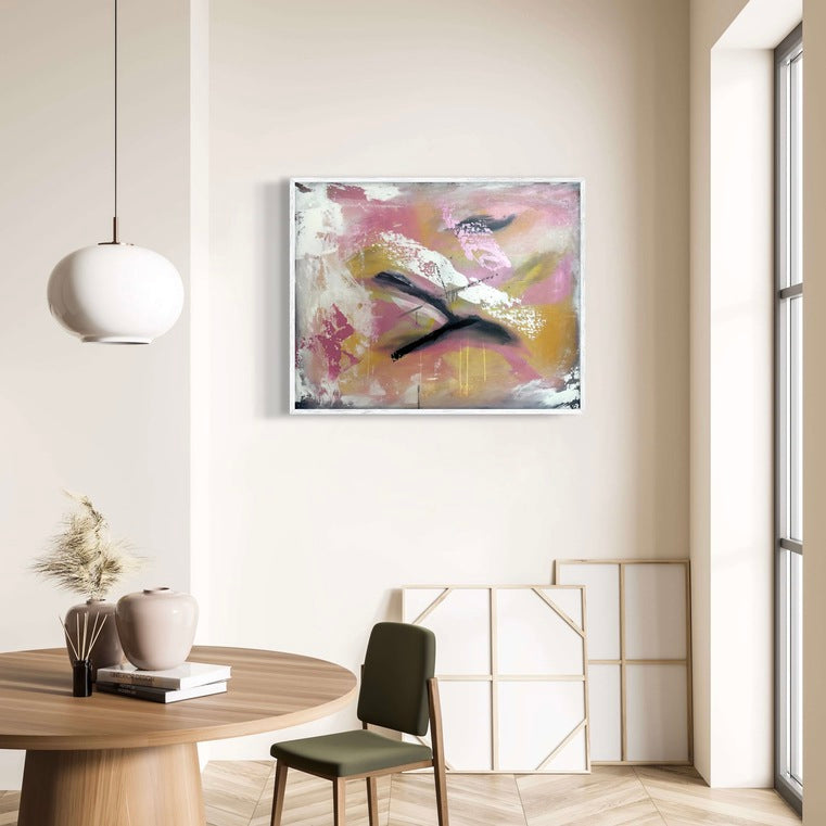 80 x 100 cm, Unikat, 'Vögel' (HW1-685) - Acrylgemälde von Hagen Wieland