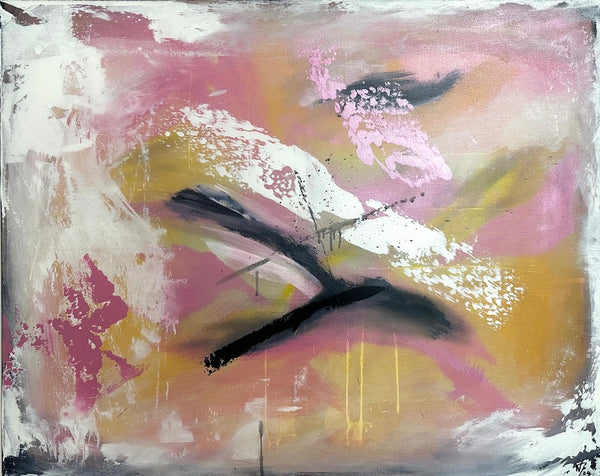 80 x 100 cm, Unikat, 'Vögel' (HW1-685) - Acrylgemälde von Hagen Wieland