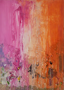 70 x 50 cm, Unikat, 'Rosa_2023' (MTN31-738) - Acrylgemälde von Gabi Metternich