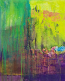 100 x 80 cm, Unikat, 'Grün_2024' (MTN31-736) - Acrylgemälde von Gabi Metternich