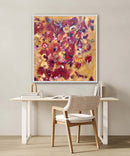 100 x 100 cm, Unikat, 'flower II/22' (IRS24-640) - Acrylgemälde von Iris Schilcher