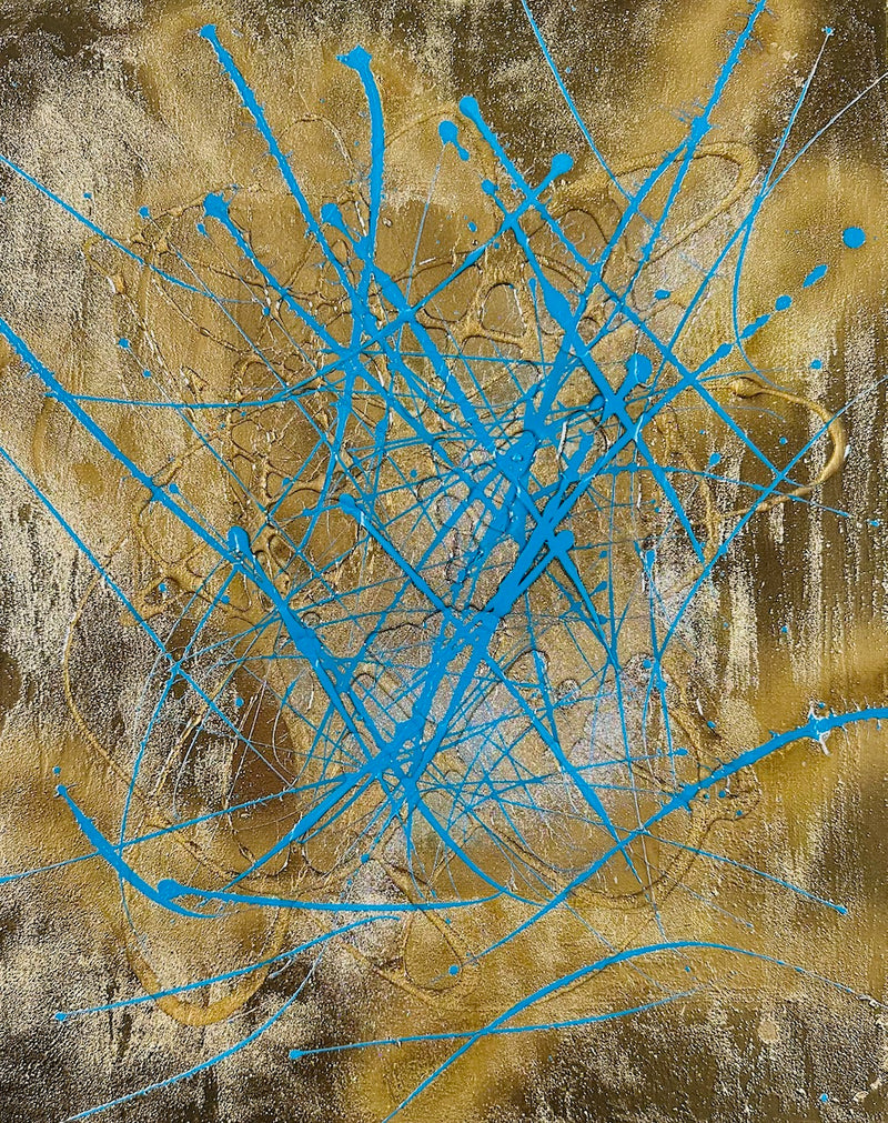 50 x 40 cm, Unikat, 'Der goldene Tempel' (HW1-653) -  von Hagen Wieland