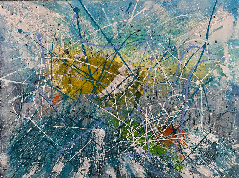 60 x 80 cm, Unikat, 'Frühlingssonne' (HW1-654) -  von Hagen Wieland