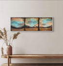 30 x 90 cm, Unikat, 'Pink Triptych' (CLD13-756) -  von Clémentine Daudier