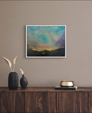 40 x 50 cm, Unikat, 'Golden Sunset no.2 "Swipe"' (CLD13-761) -  von Clémentine Daudier