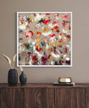 70 x 70 cm, Unikat, 'Good vibes' (UBI17-780) - Acrylgemälde von Ute Bivona