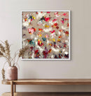 70 x 70 cm, Unikat, 'Good vibes' (UBI17-780) - Acrylgemälde von Ute Bivona