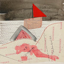 40 x 40 cm, Unikat, 'Königsinsel Collage' (KATR11-323) -  von Katharina Reusch