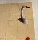 39 x 39 cm, Unikat, 'Der Schwan' (KATR11-329) -  von Katharina Reusch