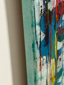 80 x 100 cm, Unikat, 'Silver Lining' (LPH26-667) - Acrylgemälde von C. F. Leipholz