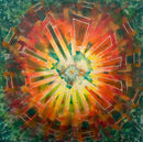 100 x 100 cm, Unikat, 'Burstout' (LPH26-668) -  von C. F. Leipholz