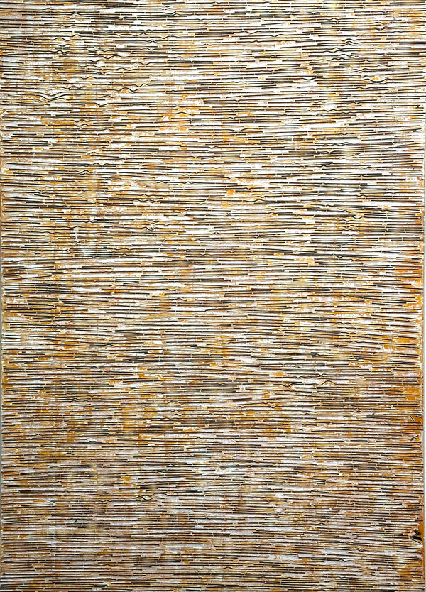 140 x 100 cm, Unikat, 'Noodles in Orange' (MGB22-693) -  von Michael Griesbeck