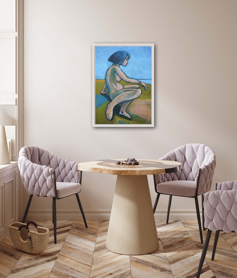 70 x 50 cm, Unikat, 'Badende (sich erhebend)' (TP4-466) -  von Thomas Popp