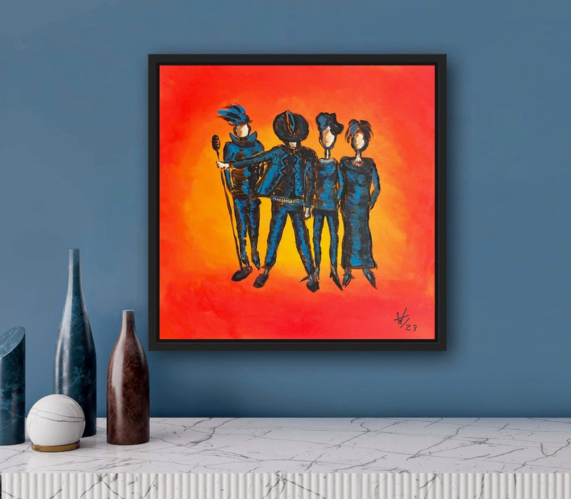 60 x 60 cm, Unikat, 'Jackson' (HW1-529) - Acrylgemälde von Hagen Wieland