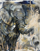 100 x 80 cm, Unikat, 'Waterphant' (BEZ30-731) -  von Marion Bezdek