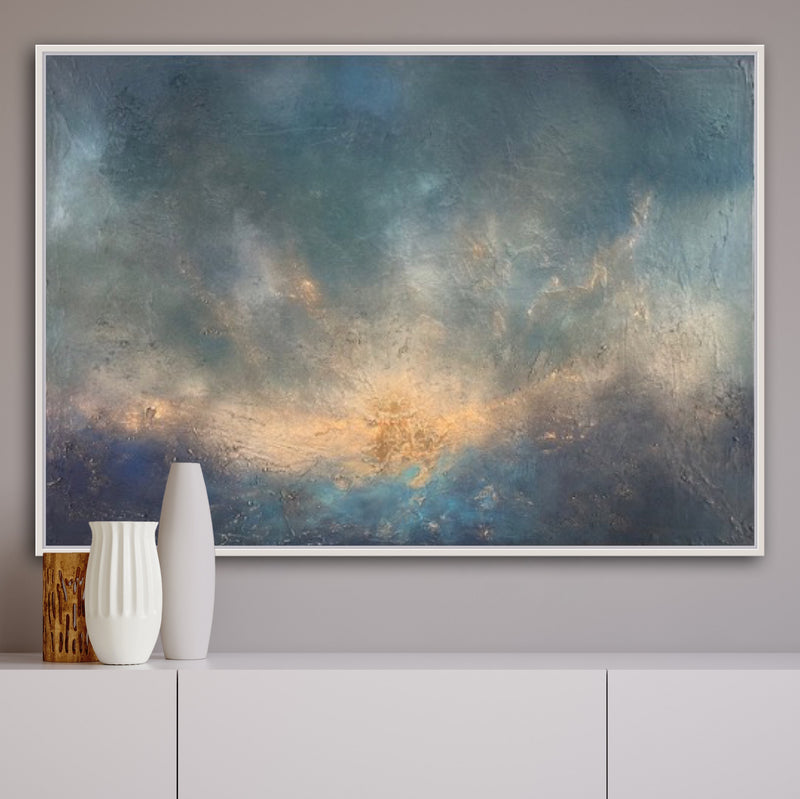 70 x 100 cm, Unikat, 'Dramatic Sky 70' (CLD13-481) -  von Clémentine Daudier