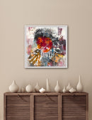 70 x 70 cm, Unikat, 'sun energy' (EKS18-498) -  von Elke Schmidt