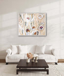 100 x 120 cm, Unikat, 'flora I/23' (IRS24-641) - Acrylgemälde von Iris Schilcher