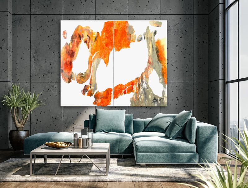 130 x 160 cm, Unikat, 'HAPPY LIGHT' (EKS18-507) - Acrylgemälde von Elke Schmidt
