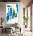 130 x 80 cm, Unikat, 'Save the Planet 2' (EKS18-509) - Acrylgemälde von Elke Schmidt