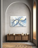 80 x 120 cm, Unikat, 'Muscheln oder watt?' (KARO2-521) - Acrylgemälde von Karen Rohde