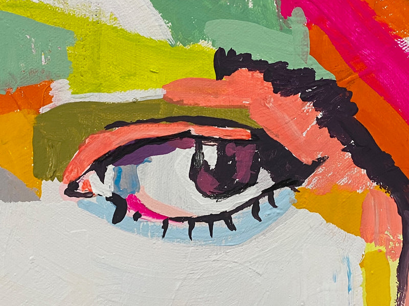 100 x 100 cm, Unikat, 'Taylor Swift' (UBI17-810) - Acrylgemälde von Ute Bivona