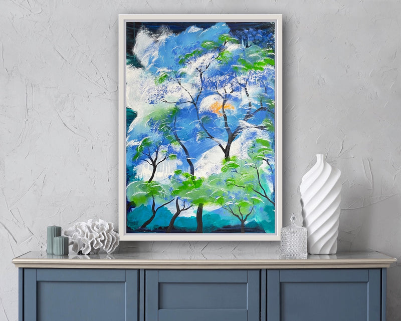 70 x 50 cm, Unikat, 'Kenia ' (KARO2-527) - Acrylgemälde von Karen Rohde