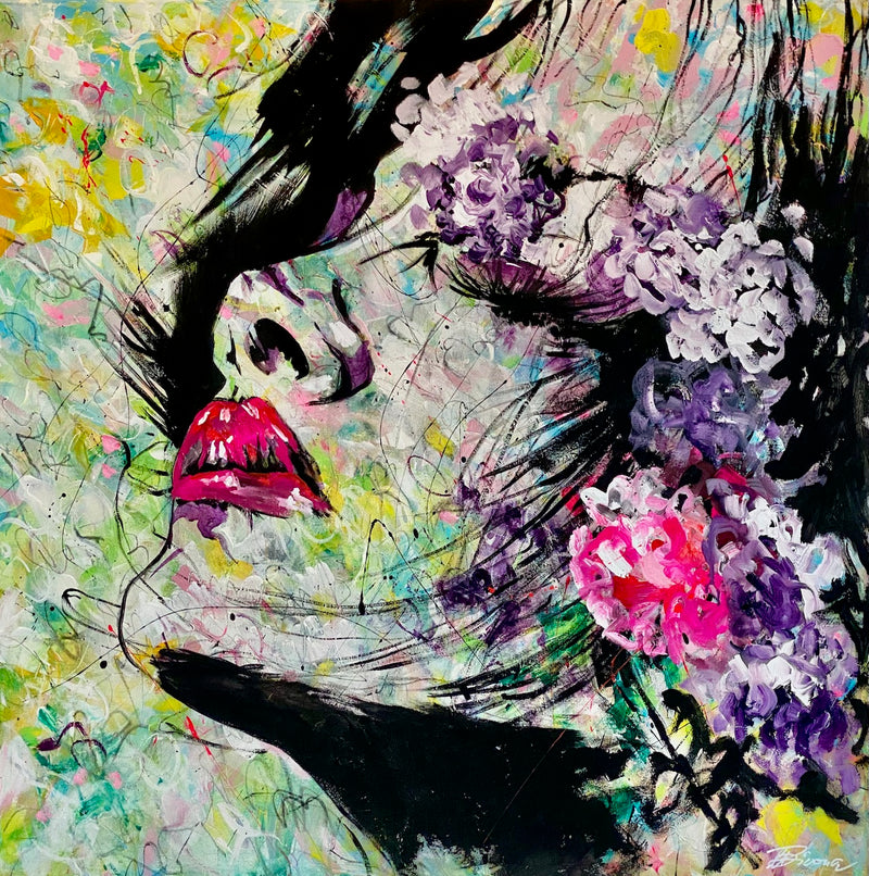 100 x 100 cm, Unikat, 'Donna' (UBI17-821) -  von Ute Bivona