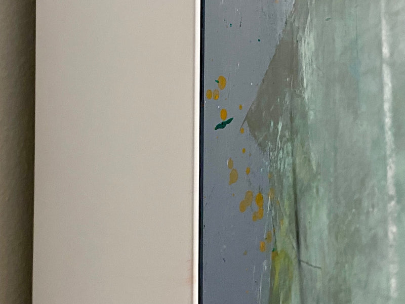 100 x 80 cm, Unikat, 'Harmonischblau' (HW1-822) -  von Hagen Wieland